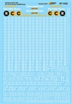 Microscale 871332 HO Railroad Decal Set Southern Pacific 40 & 50' Boxcar Data