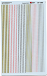Microscale 871360 HO Safety Stripe Decal Set 3 & 5" Angled Safety Stripes Various 