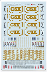 Microscale 871361 HO CSX Transportation CSX Boxcar Logo ES44AC & EMD 2nd Generation Diesels (Dulux Yellow) 2010