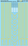 Microscale 871455 HO Railroad Decal Set Delaware & Hudson GE U23B & Alco RS3 Stripes & Number Boards Use With 87-687