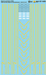 Microscale 871455 HO Railroad Decal Set Delaware & Hudson GE U23B & Alco RS3 Stripes & Number Boards Use With 87-687