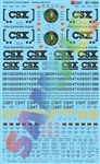 Microscale 871504 HO Railroad Decal Set CSX Trinity Covered Hoppers Replaces #460-4212