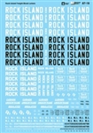 Microscale 8719 HO Rock Island RI Chicago, Rock Island & Pacific CRI&P) Freight Cars w/Block Style Lettering 1960-70