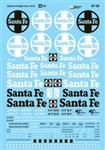 Microscale 8730 HO Atchison, Topeka & Santa Fe ATSF Freight Cars Large Round Herald, Black & White Lettering 1972