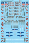 Microscale 8736 HO Union Pacific UP Freight Diesels Centennial Curved Wings 1959-1975