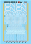 Microscale 87567 HO Canadian National CN Lettering for Hood Unit Diesels 1990+ Use #87568 for Stripes