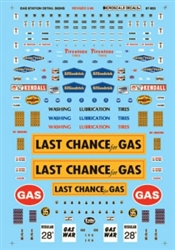 Microscale 87853 HO Gas Station Sign Sets Detail Signs