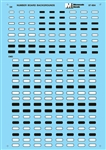 Microscale 87904 HO Electro-Motive Division EMD & General Electric GE Diesel Numberboard