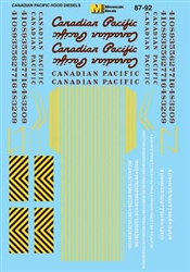 Microscale 8792 HO Canadian Pacific CP Hood Unit Diesels