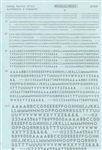 Microscale 90164 HO Alphabets & Numbers Union Pacific Style No Outline Silver