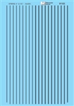 Microscale 91102 HO HO-Scale Stripes 3 & 4-3/4" Wide Black