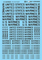 Microscale 1/48 U.S. Marines 3,6,9,12 in