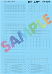 Microscale AC480042 1/48 Texture Decal Set Various Aircraft Rivets