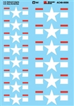 Microscale AC480056 1/48 Military Aircraft Decal Set United State Navy Insignia Borderless