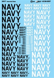 Microscale AC480057 1/48 Military Decal Set Navy Various Sizes