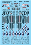 Microscale AC720058 1/72 Military Aircraft Decal Set F-86A Peg 0 My Heart 336th F-86 Gopher 335th F-86 Wam Bam 336th FISq.