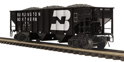 MTH 20-96843 O Burlington Northern 3-Bay Hopper Car