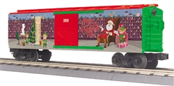 MTH 30-71307 O Christmas Box Car Santas Mail Room