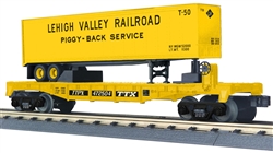 MTH 30-76960 O TTX Flat w/40ft Lehigh Valley Trailer