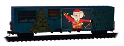 Micro Trains 102 00 854 N 60' Excess-Height Double-Plug-Door Boxcar 2025 Micro-Mouse Christmas Car