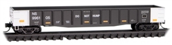 Micro Trains 105 00 430 N 50' Steel Side 14-Panel Fixed-End Fishbelly-Side Gondola Norfolk Southern #996105 Traction Motor Service