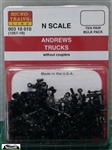 Micro-Trains 105110 N Ten Pairs of Andrews Trucks W/out Coupler