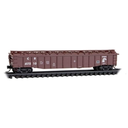 Micro Trains 106 00 270 N 50' Steel 14-Panel Covered Gondola w/Fixed Ends Conrail #617210