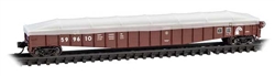 Micro Trains 107 00 141 N 65' Mill Gondola with Drop Ends & Tarp Load Cover Kit Conrail #599610