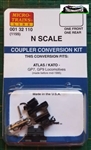 MicroTrains 1155 N Magne-Matic Pilot Coupler Conversion Kit Fits:GP7 or GP9 Locomotives Black