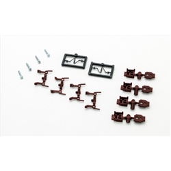 Micro Trains 001 25 301 True Scale Coupler Long Shank Pkg(20) (Brown)