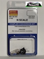 Micro-Trains 135010 N Coupler Conversion Kit- Fits CON-COR - PB-1 (B-Unit, Powered) Locomotives 1 Front 1 Rear