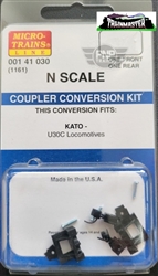 Micro-Trains 141030 N Coupler Conversion Kit- Fits KATO U30C Locomotives 1 Front 1 Rear