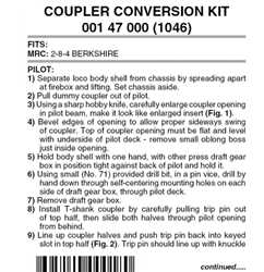 Micro Trains 001 47 000 Locomotive Coupler Conversion Kits MRC 2 8 4 Berkshire