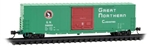 Micro Trains 180 00 402 N 50' Boxcar with 10' Door No Roofwalk Short Ladders Great Northern #39853