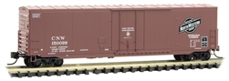 Micro Trains 181 00 100 N 50' Steel Plug Door Boxcar Chicago & North Western #1N 50099