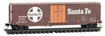 Micro Trains 181 00 810 N 50' Boxcar with 8' Plug Door No Roofwalk Short Ladders Santa Fe SFRB #6320