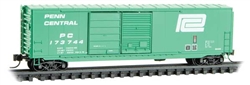 Micro Trains 184 00 040 N 50' Double-Door Boxcar No Roofwalk Short Ladders Penn Central #173744