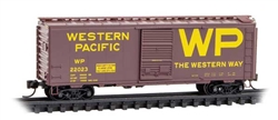 Micro Trains 020 00 517 N 40' Single-Door Boxcar Western Pacific #22023 Block Western Way Slogan