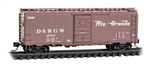 Micro Trains 020 00 538 N 20 0 538 40' Single-Door Boxcar Denver & Rio Grande Western #50167
