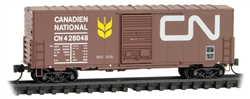 Micro Trains 024 00 510 N 40' Single-Door Boxcar No Roofwalk Canadian National #428048