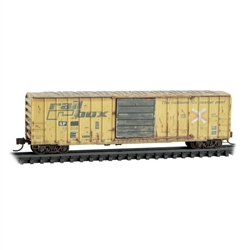Micro Trains 025 44 441 N 50' Rib-Side Single-Door Boxcar No Roofwalk Southern Pacific #19009 Weathered
