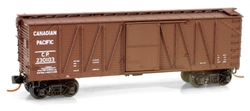 Micro Trains 028 00 120 N 40' Wood Sheathed Outside Braced Boxcar Canadian Pacific #230103