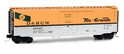 Micro Trains 032 00 221 N 50' Steel Plug Door Boxcar Rio Grande #60727