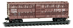 Micro Trains 035 00 221 N 40' Wood Stock Car Milwaukee Road #110433