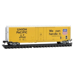 Micro Trains 038 00 590 N 50' Plug-Door Boxcar No Roofwalk Union Pacific #499461
