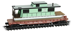 Micro Trains 045 00 323 N 50' Flatcar w/ Houseboat Canadian National #665607