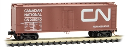 Micro Trains 047 00 160 N 40' Wood Sheathed Reefer Canadian National #2053N 40