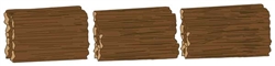Micro Trains 499 45 036 N Pulpwood Log Load 3-Pack 1 Package Fits 1 Evans 65' 100-Ton Log Car