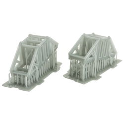 Micro Trains 499 45 039 N Frame Support Load 2-Pack 3-D Printed Kit Fits 489-54xxx Series 61' 8" Bulkhead and Similar Flatcars 