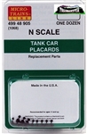 Micro-Trains 49948905 N Micro-Trains 1 Dozen Tanker Order Boards